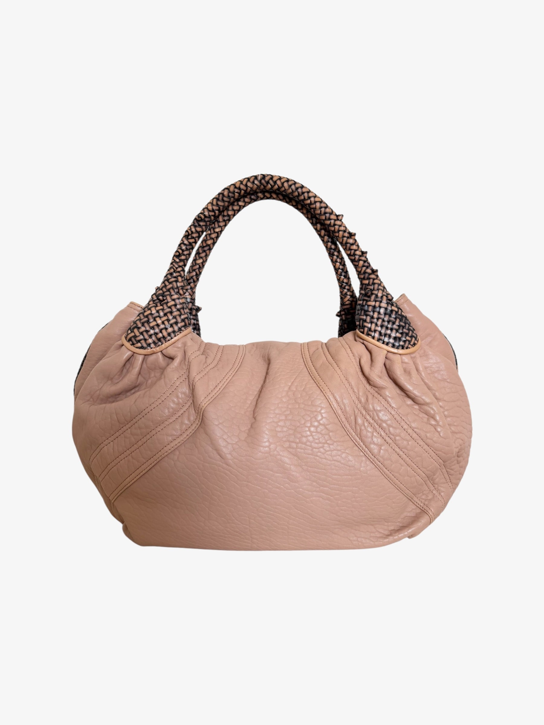 Fendi Spy Nappa Blush Pink Leather Handbag
