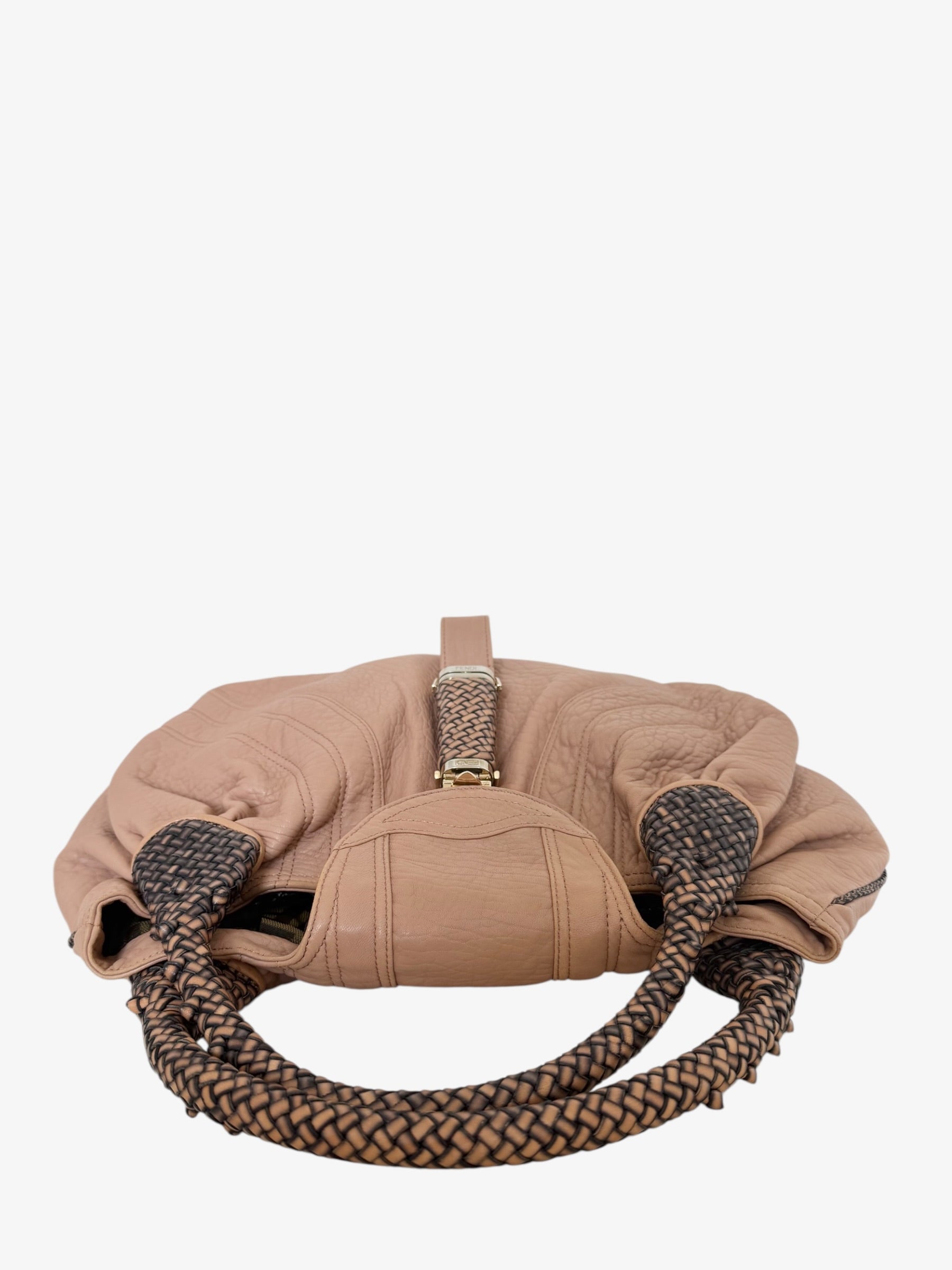 Fendi Spy Nappa Blush Pink Leather Handbag