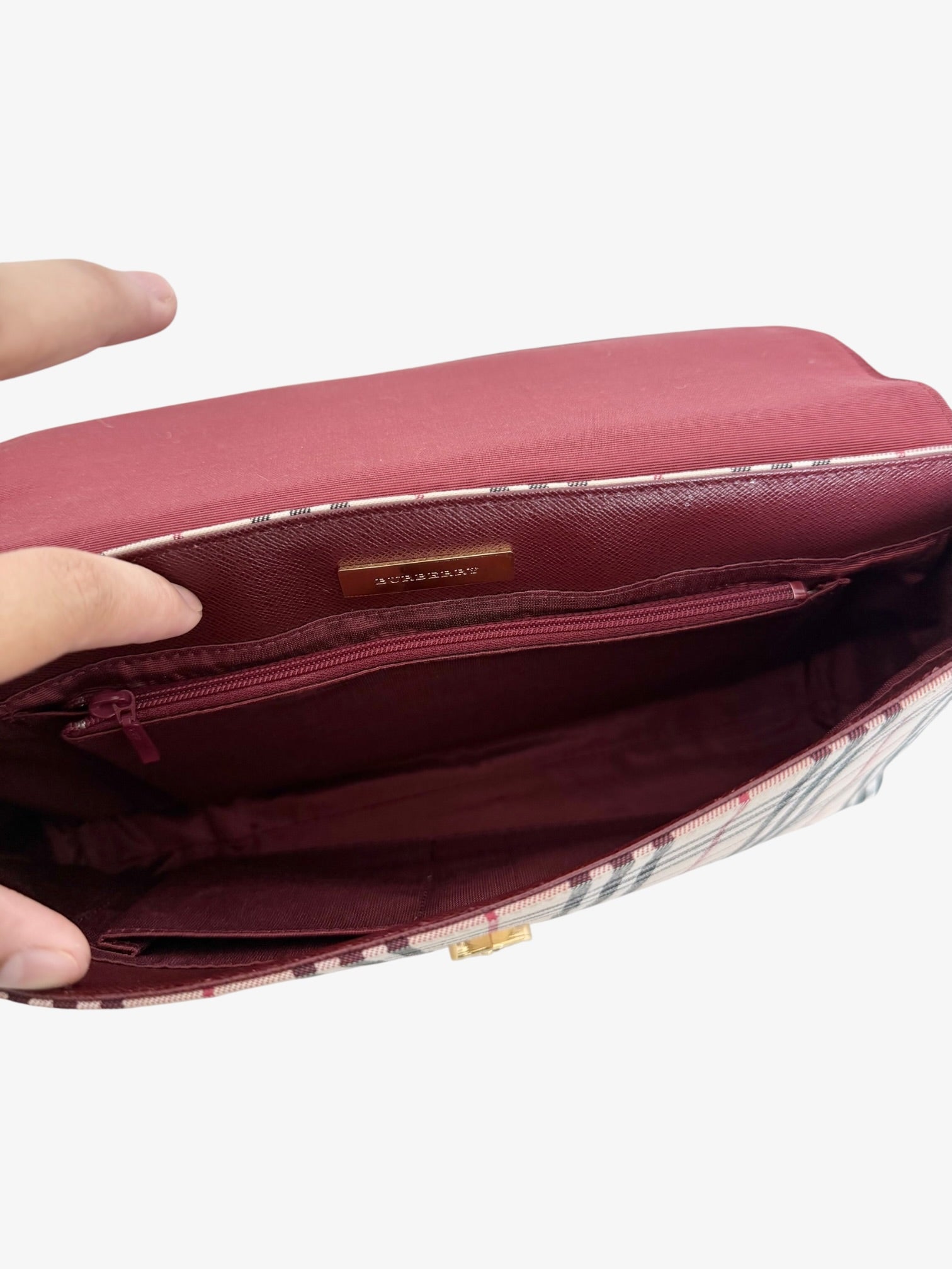 Burberry Nova Check Shoulder Bag