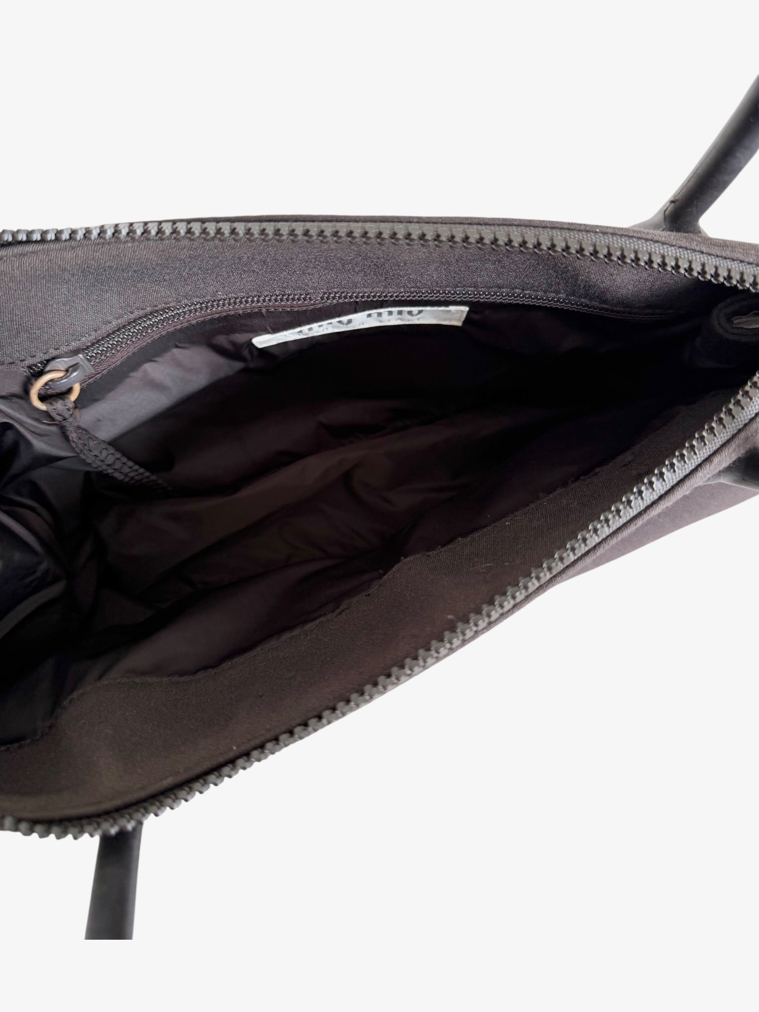 Miu Miu Archive Canvas Brown Shoulder Bag