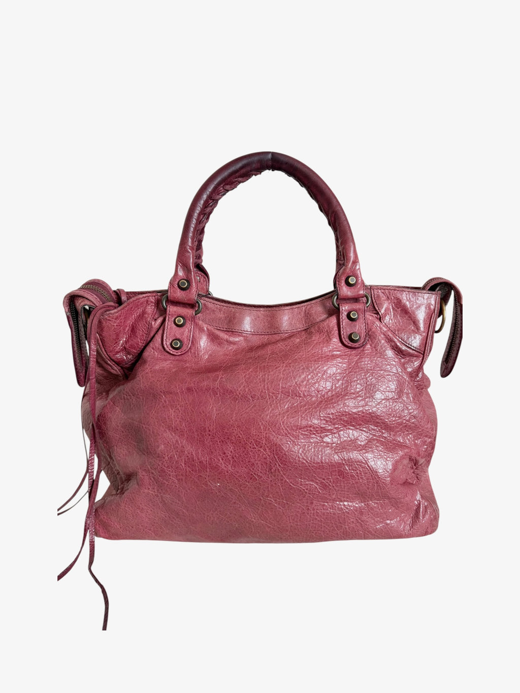 Balenciaga Classic Lambskin City Bag Pink Arena
