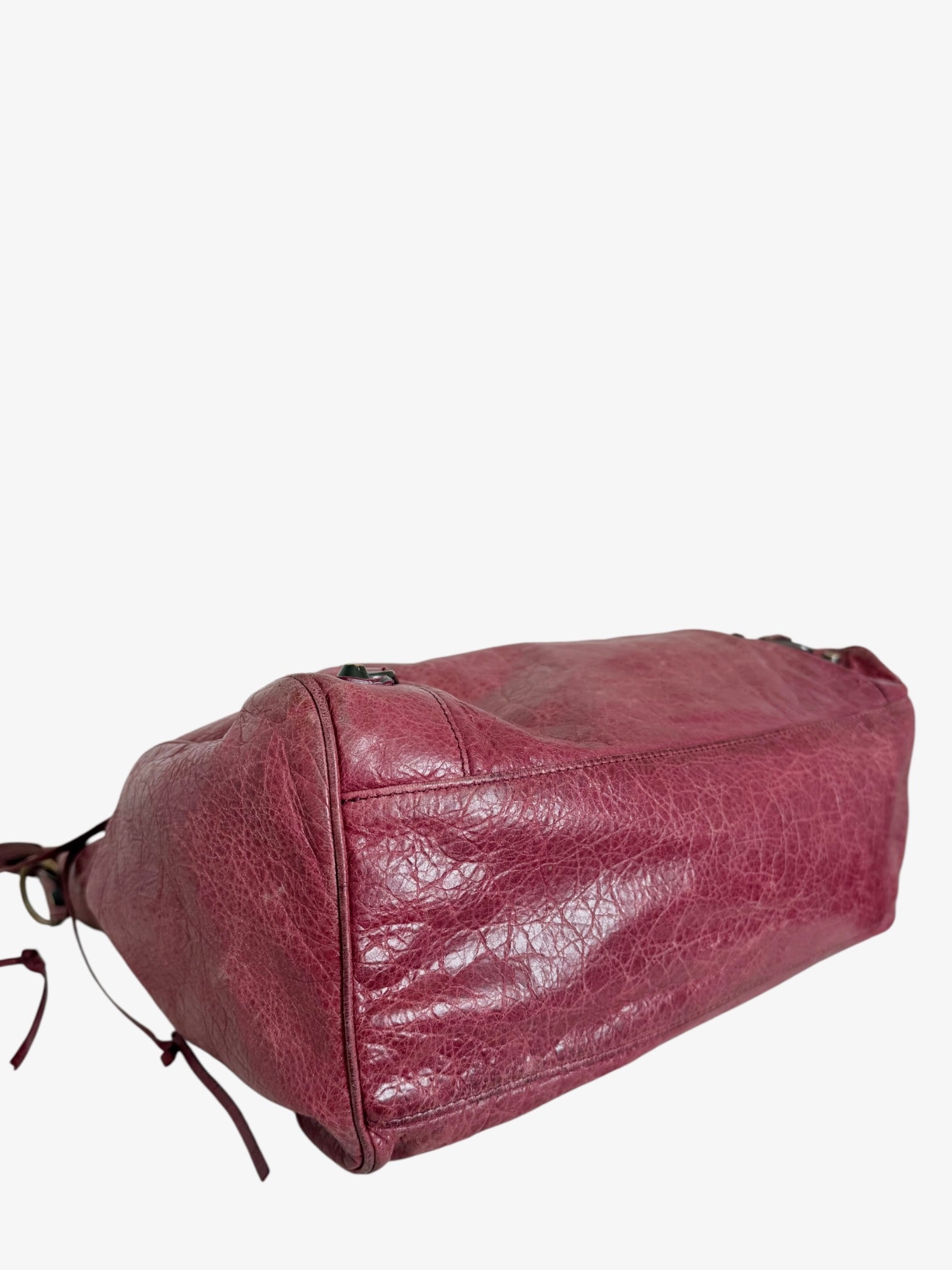 Balenciaga Classic Lambskin City Bag Pink Arena