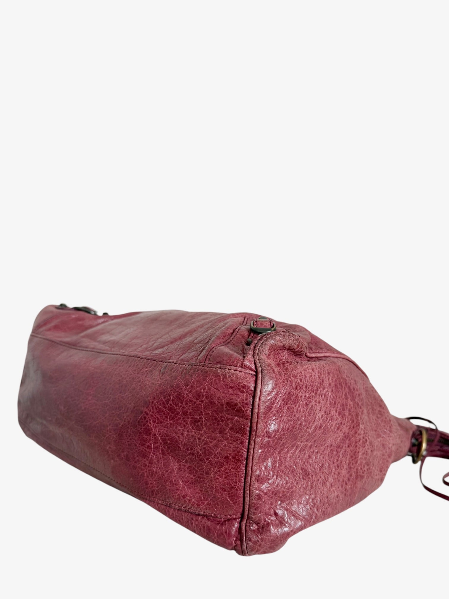Balenciaga Classic Lambskin City Bag Pink Arena