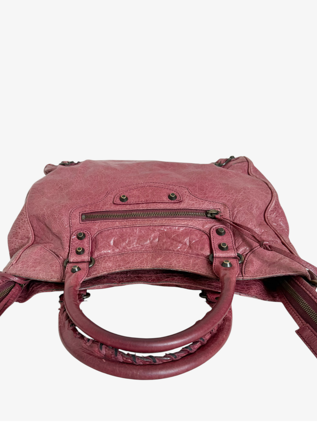 Balenciaga Classic Lambskin City Bag Pink Arena