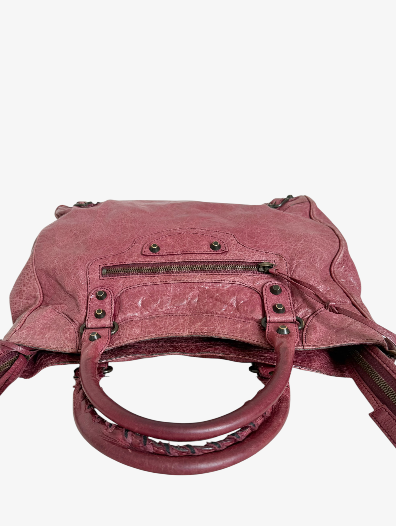 Balenciaga Classic Lambskin City Bag Pink Arena