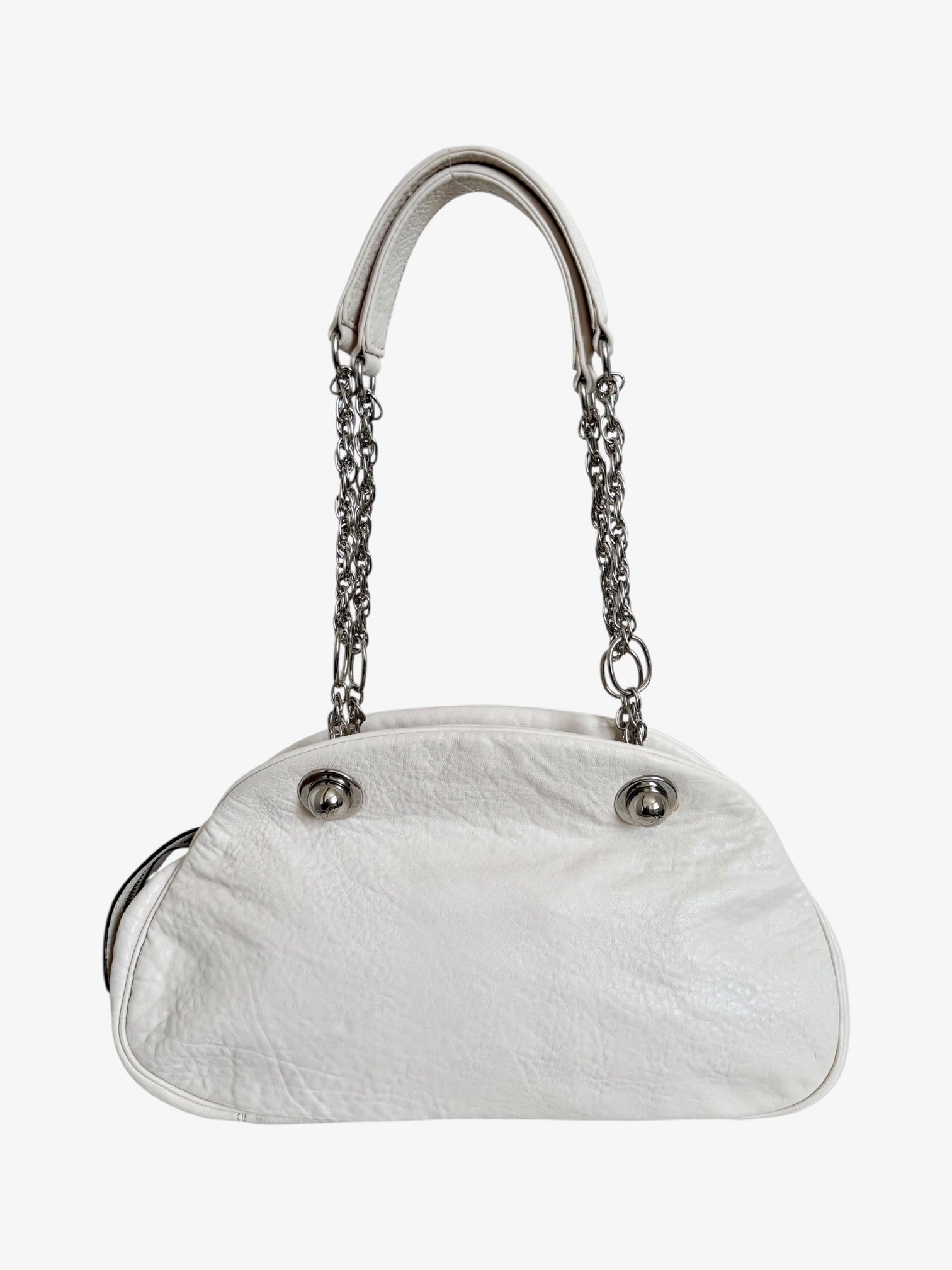 Celine Leather Chain Handle Shoulder Bag