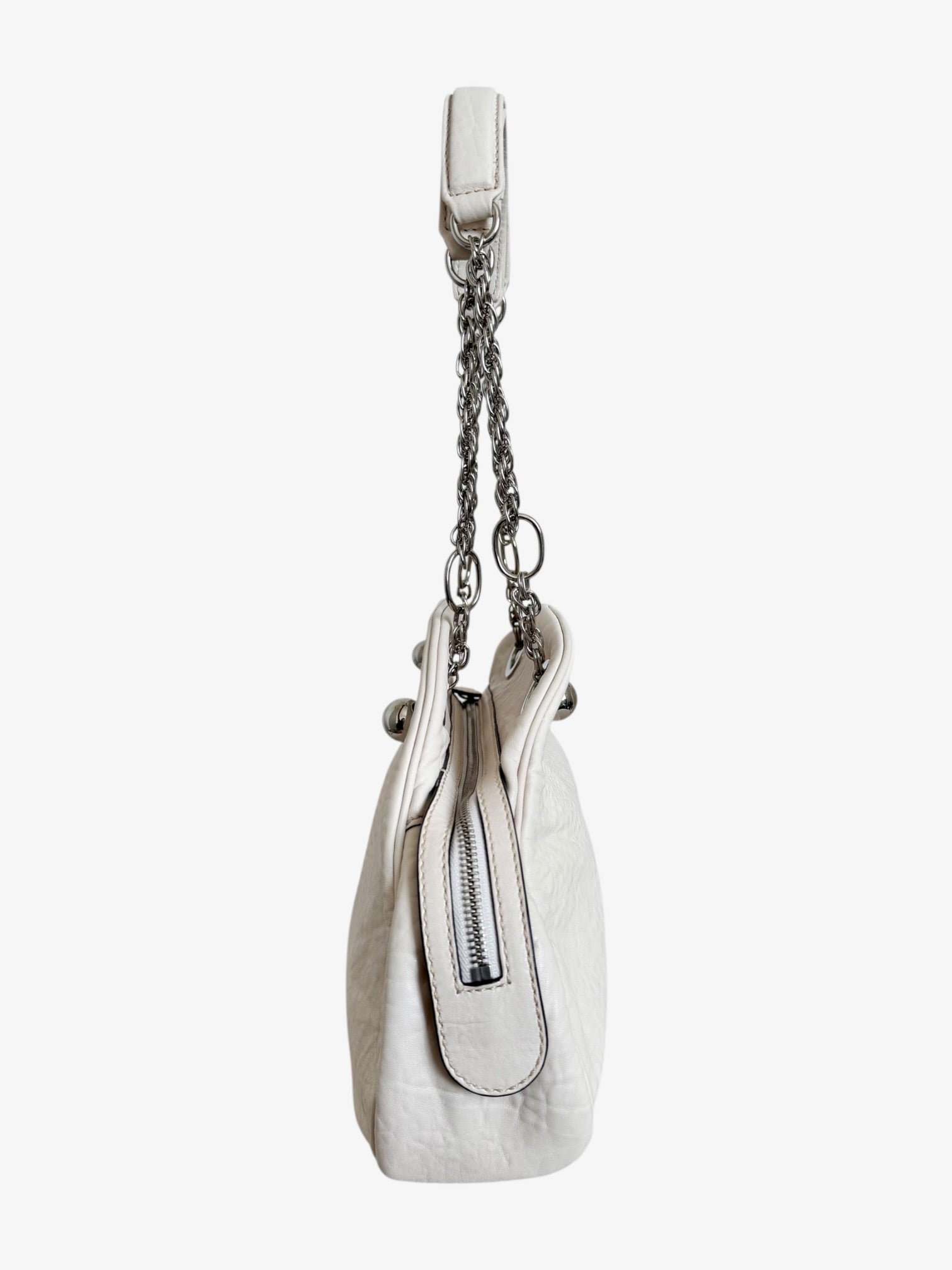 Celine Leather Chain Handle Shoulder Bag