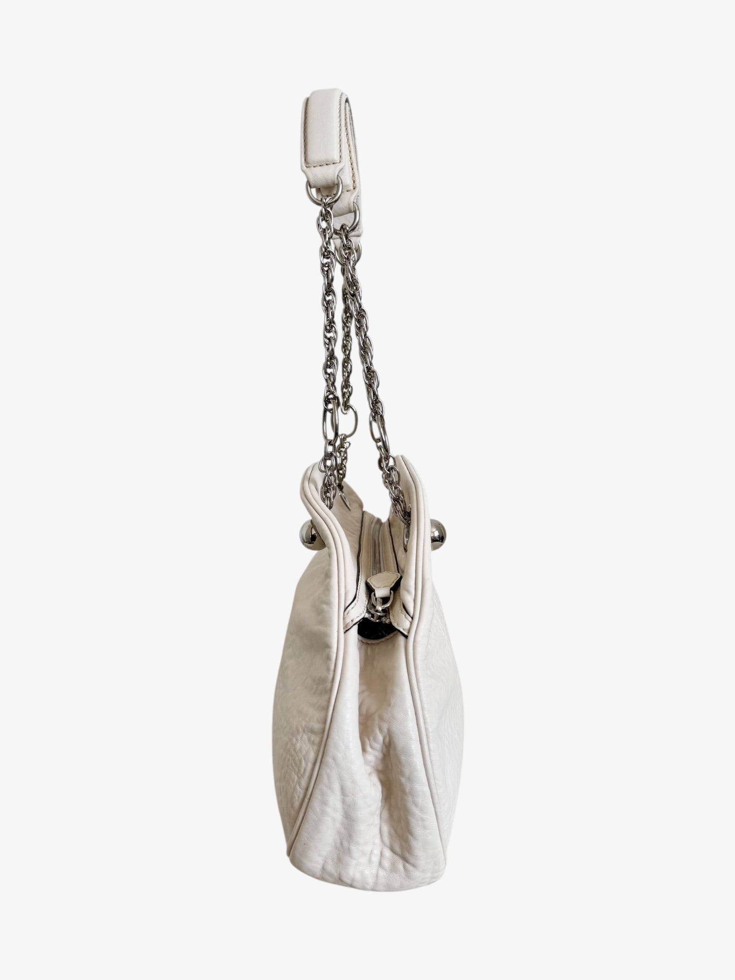 Celine Leather Chain Handle Shoulder Bag