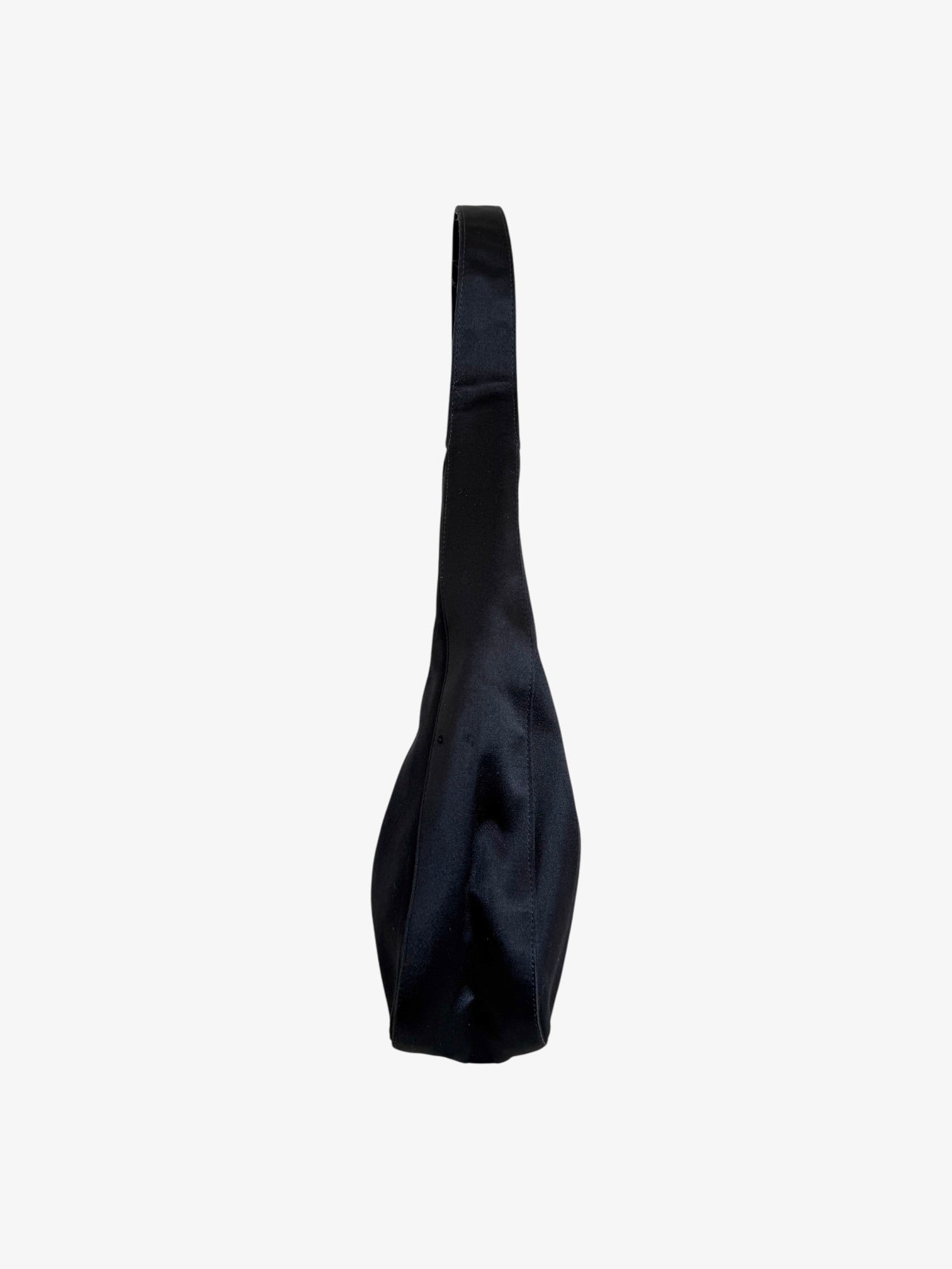 Prada Satin Hobo Shoulder Bag