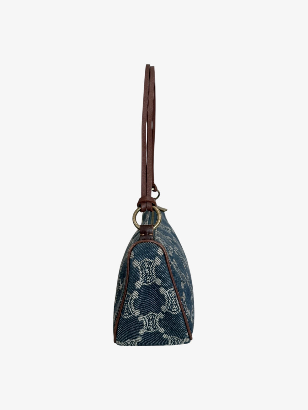 Celine Macadam Denim Baguette Bag
