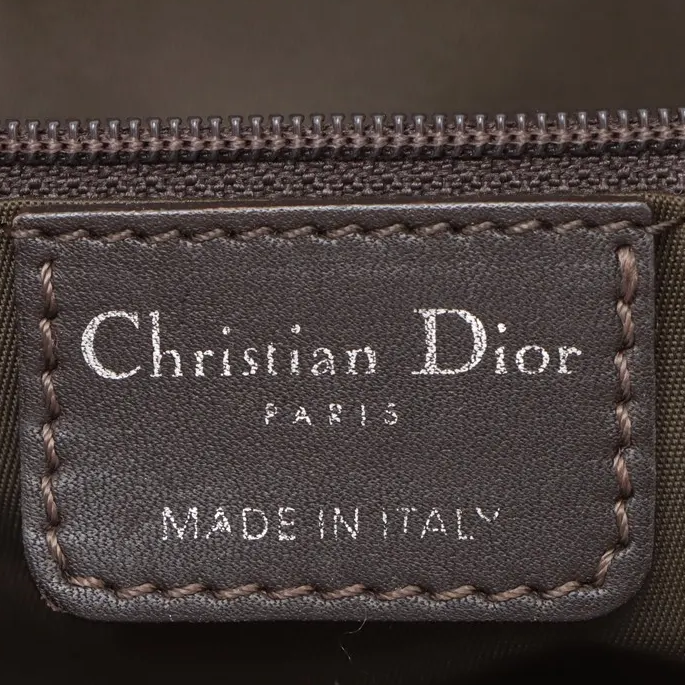 Christian Dior Nylon Diorissimo Lovely Handbag in Khaki