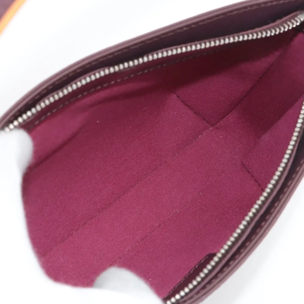 Louis Vuitton Monogram Mat Fowler Maroon Shoulder Bag