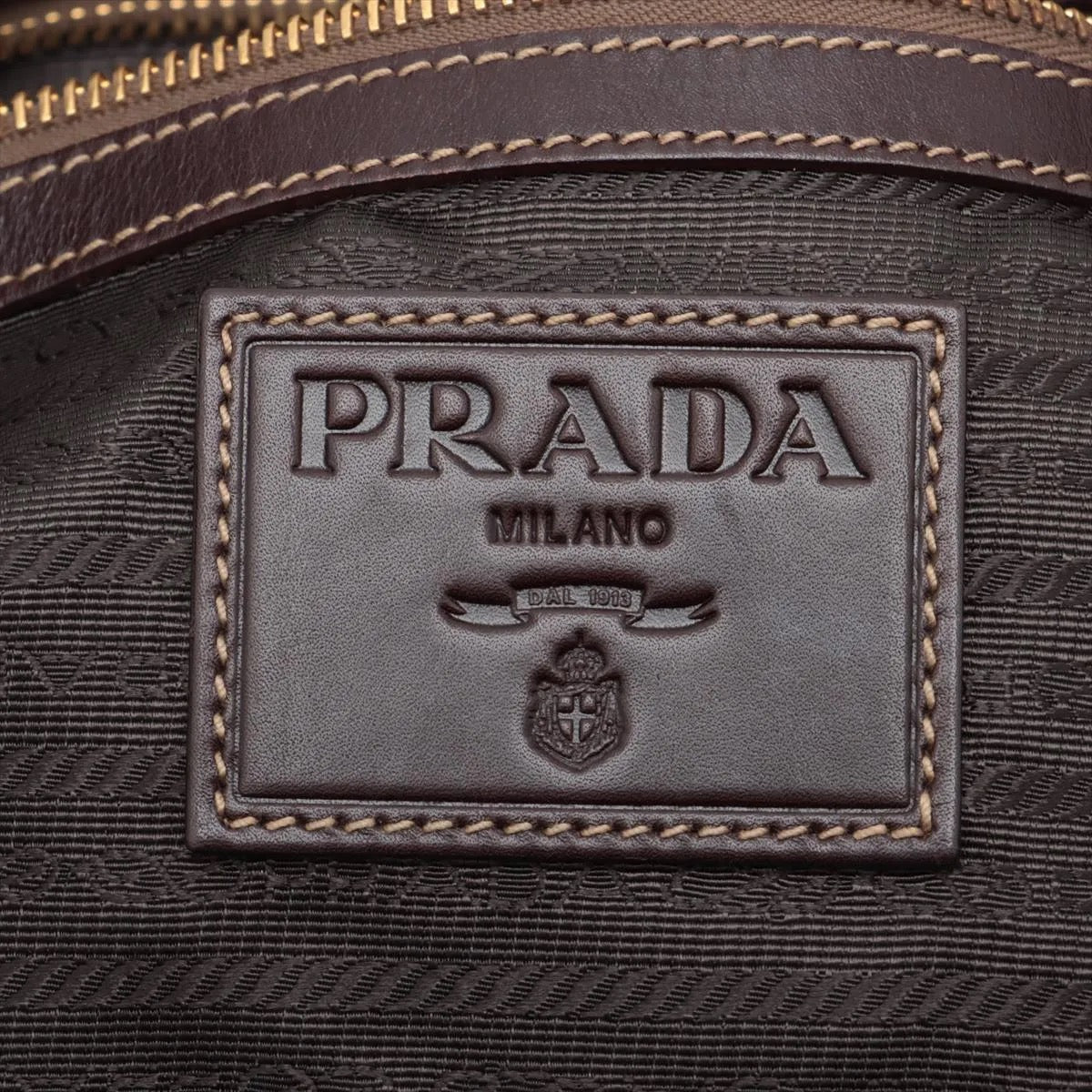 Prada Milano Jacquard Canvas Tote Bag