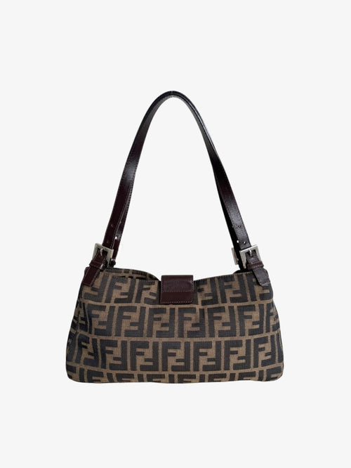 Fendi Zucca Canvas Shoulder Bag
