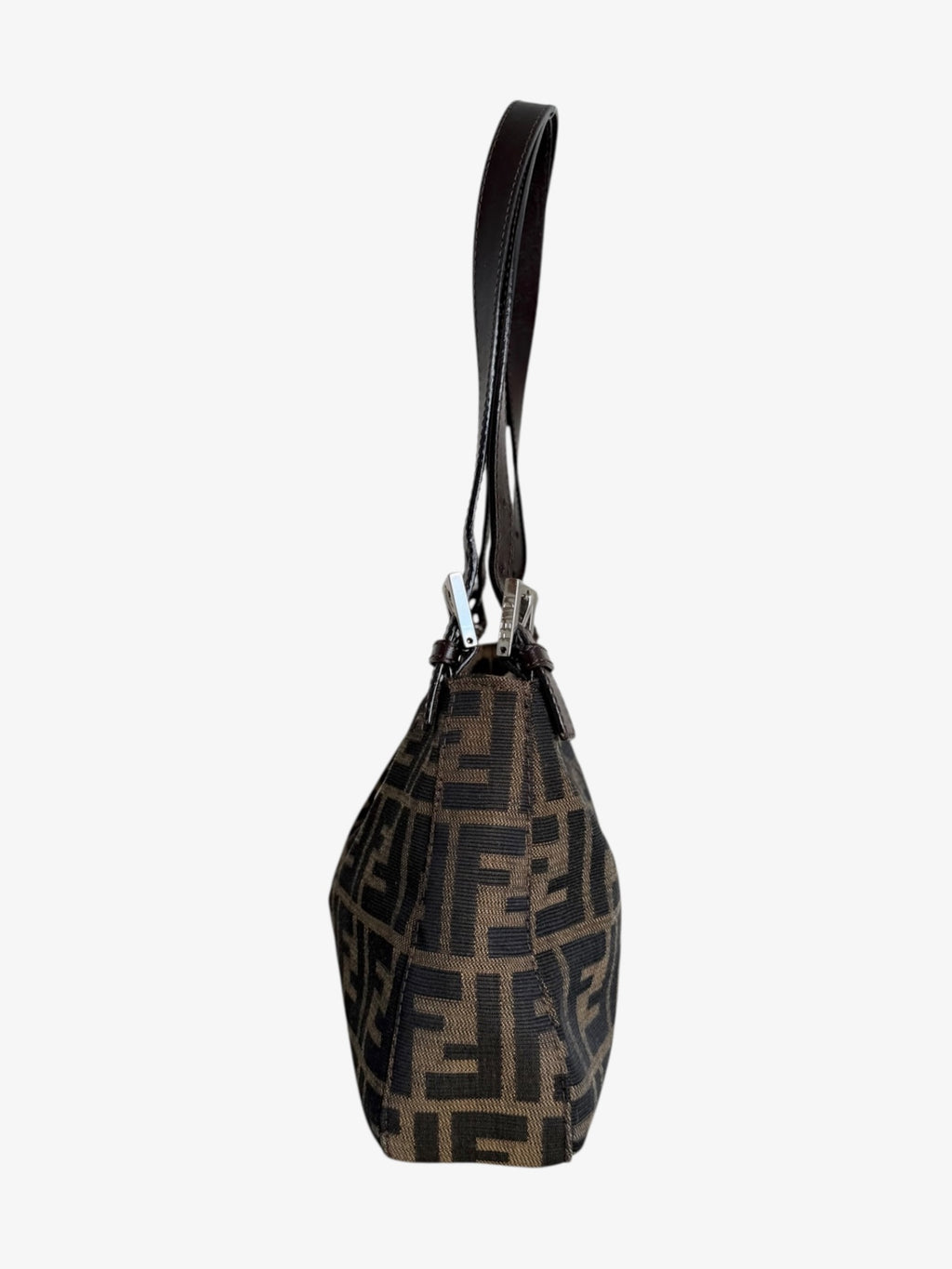 Fendi Zucca Canvas Shoulder Bag