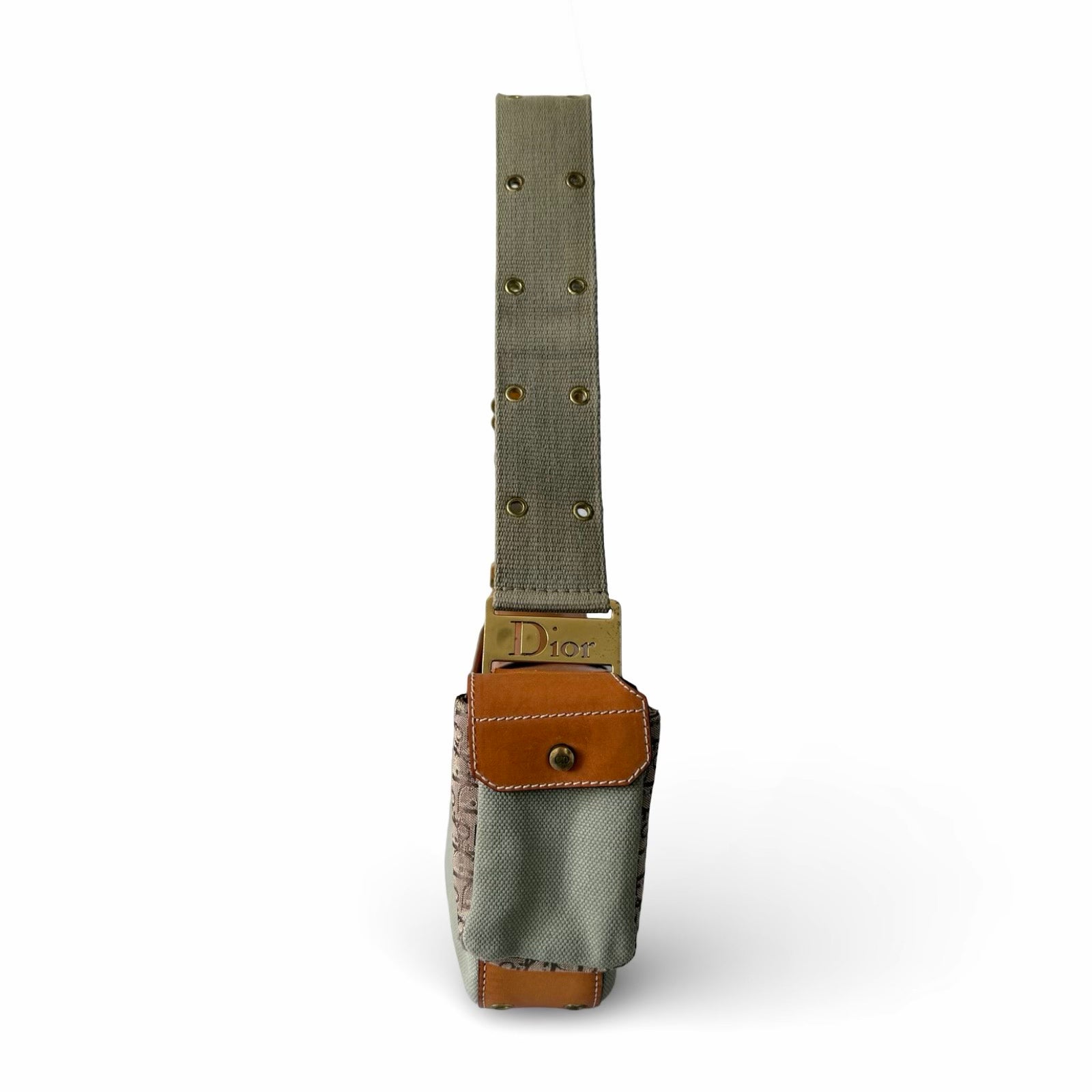 Christian Dior Street Chic Olive Green Columbus Shoulder Bag