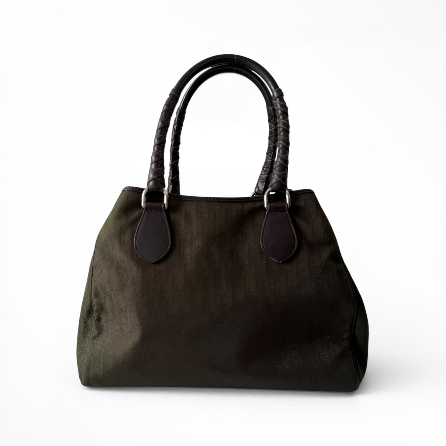 Christian Dior Nylon Diorissimo Lovely Handbag in Khaki