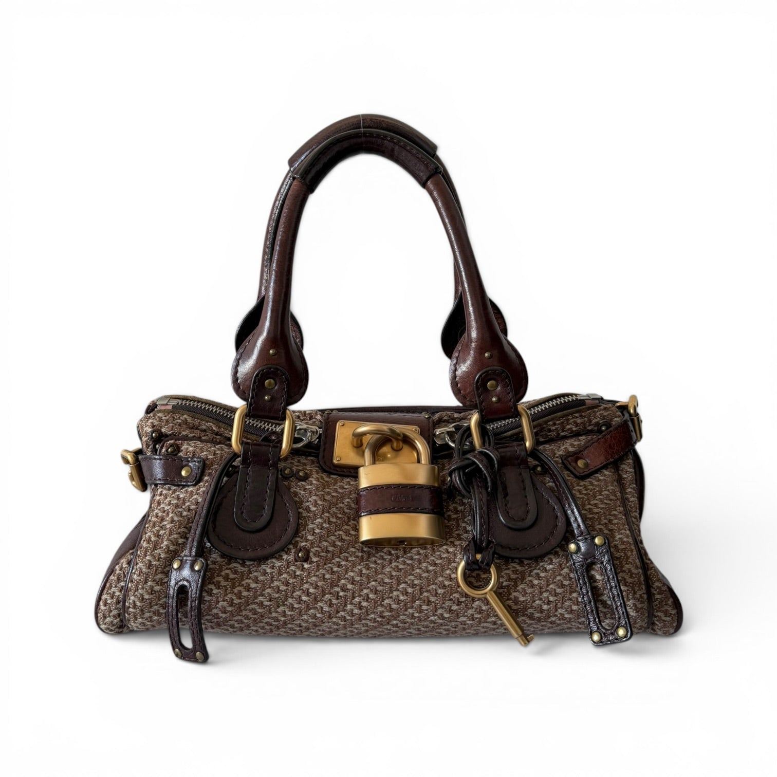 RARE Chloé Tweed Paddington Bag