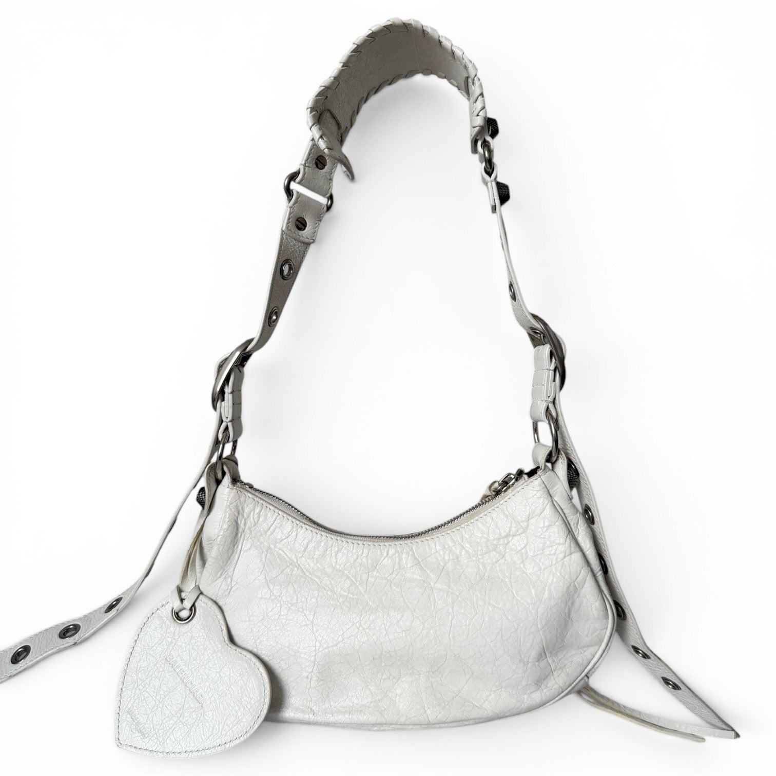 Balenciaga Le Cagole Shoulder Bag XS in White