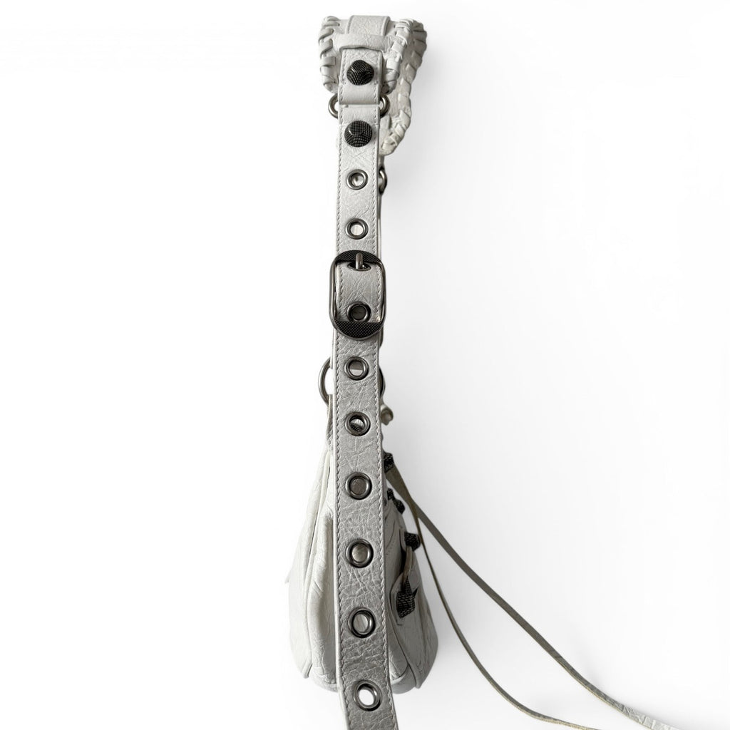 Balenciaga Le Cagole Shoulder Bag XS in White