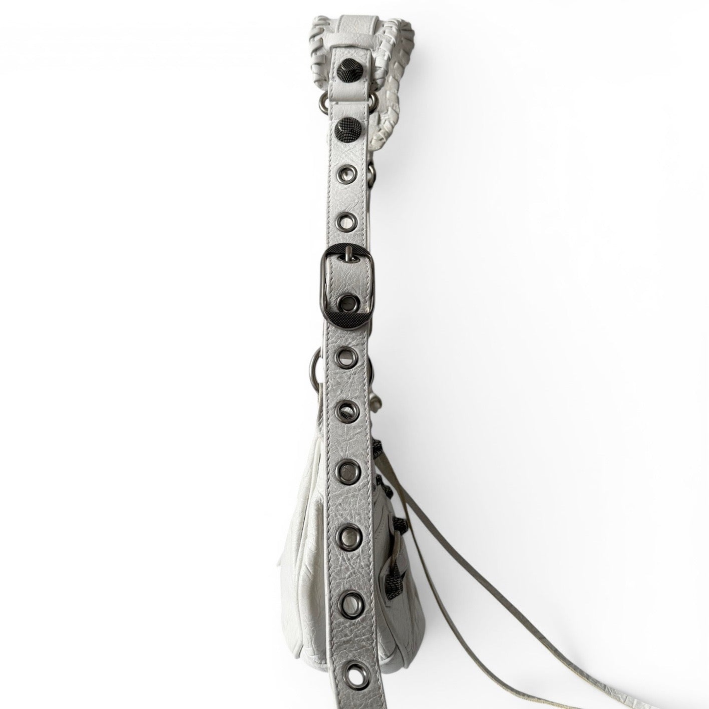 Balenciaga Le Cagole Shoulder Bag XS in White