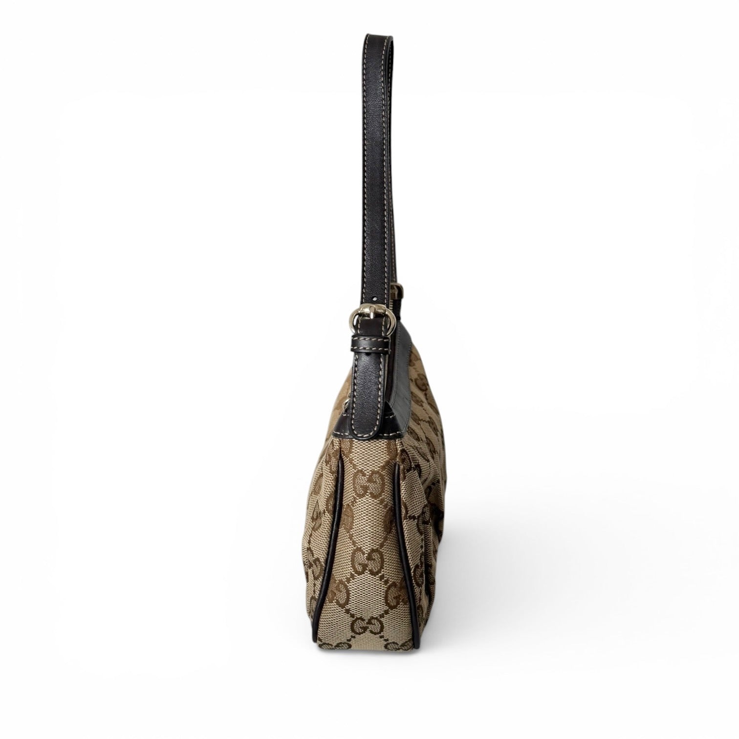 Gucci GG Canvas Lovely Heart Pochette Shoulder Bag