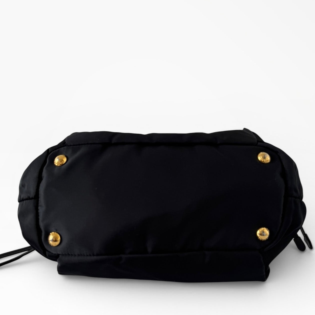 Prada Tessuto Nylon Logo Drawstring Tote
