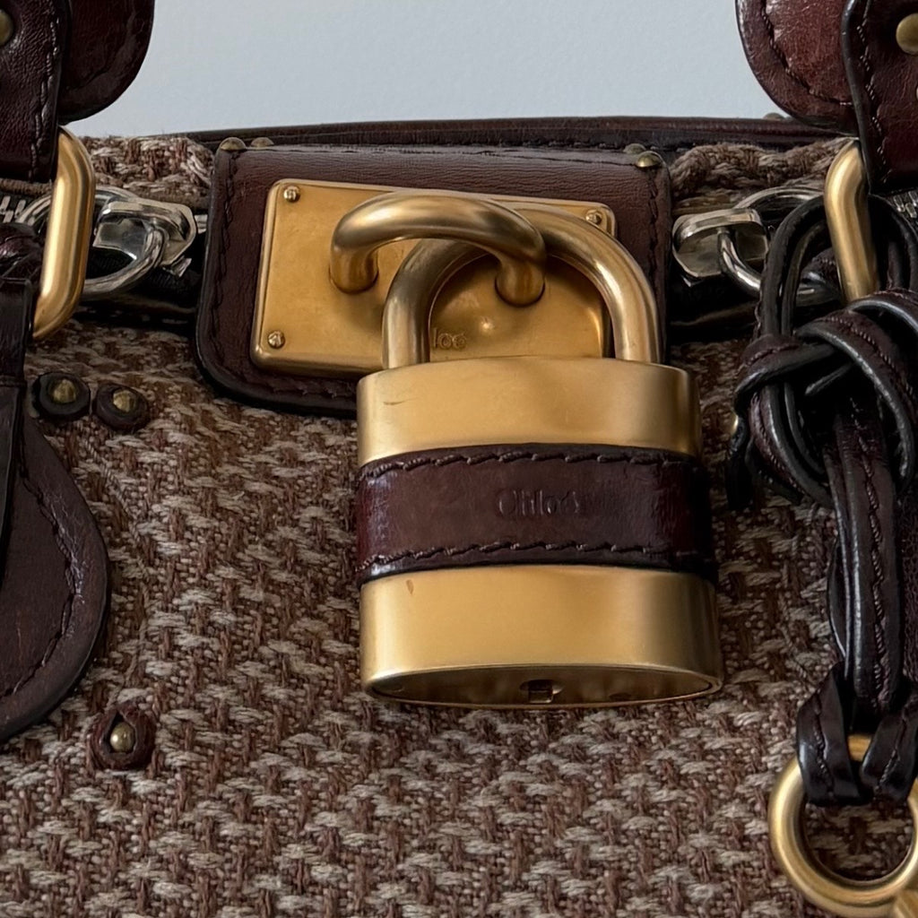 RARE Chloé Tweed Paddington Bag