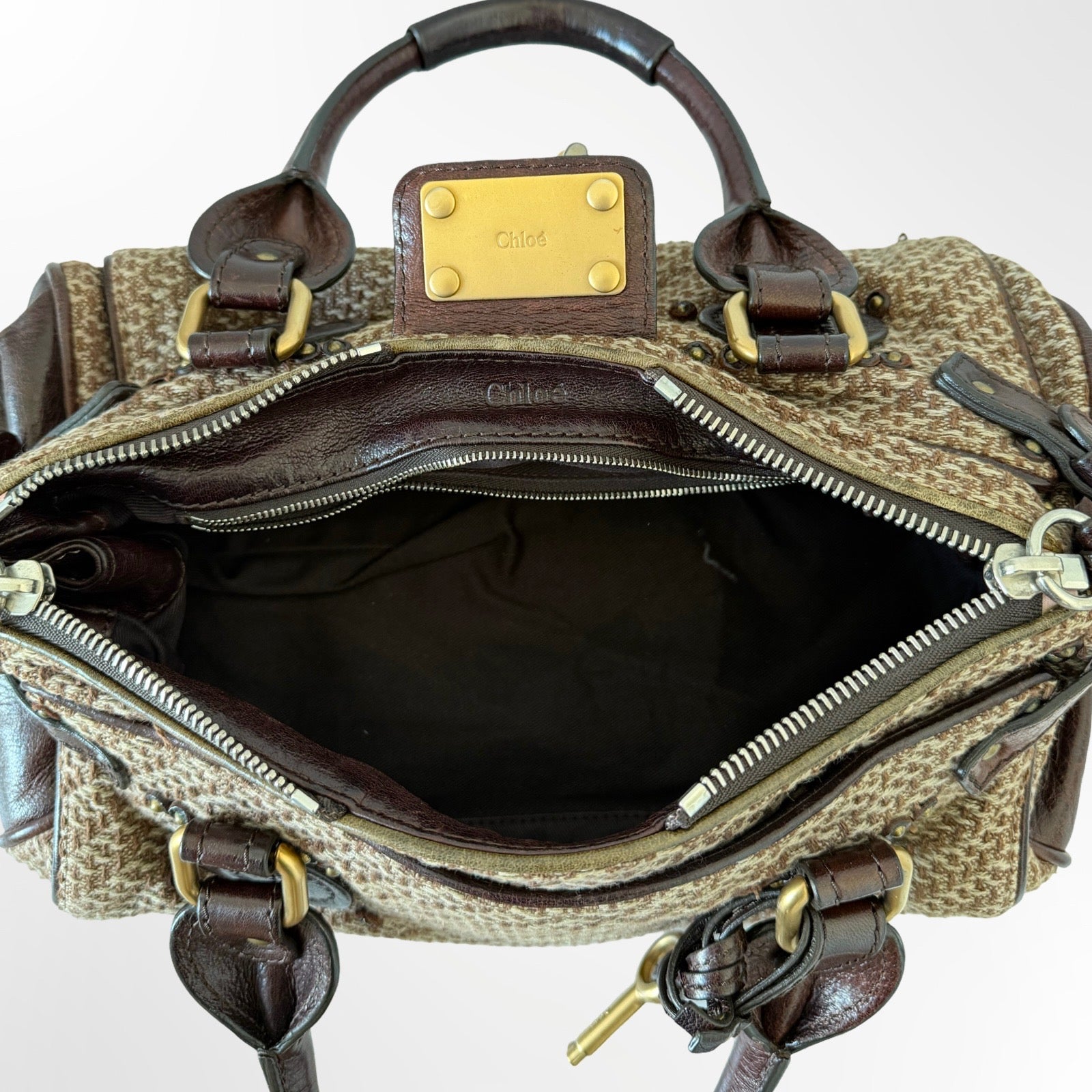 RARE Chloé Tweed Paddington Bag
