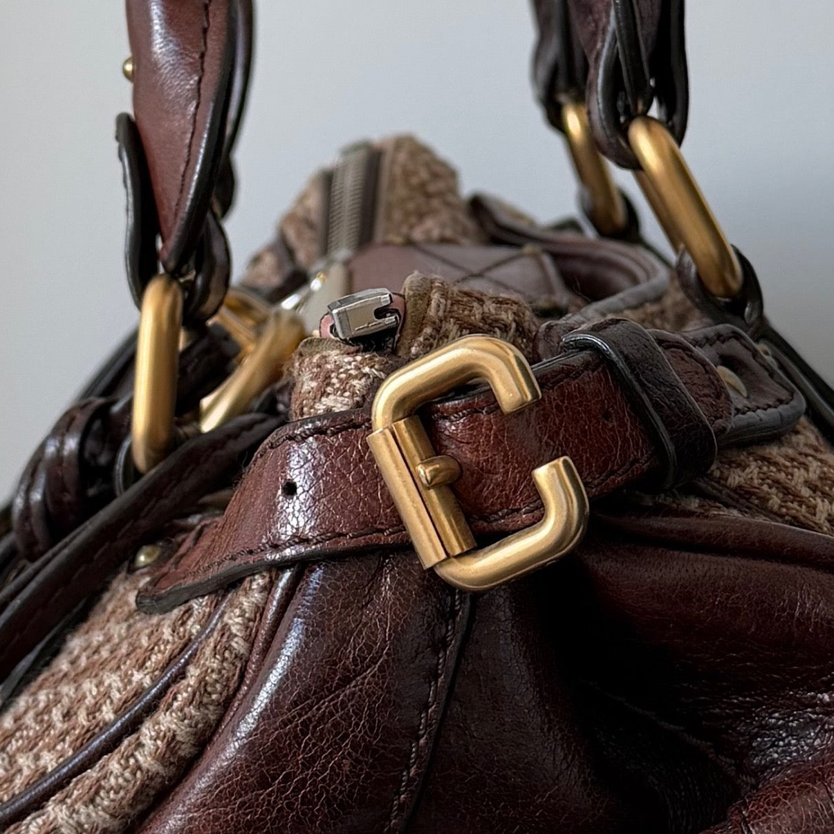 RARE Chloé Tweed Paddington Bag