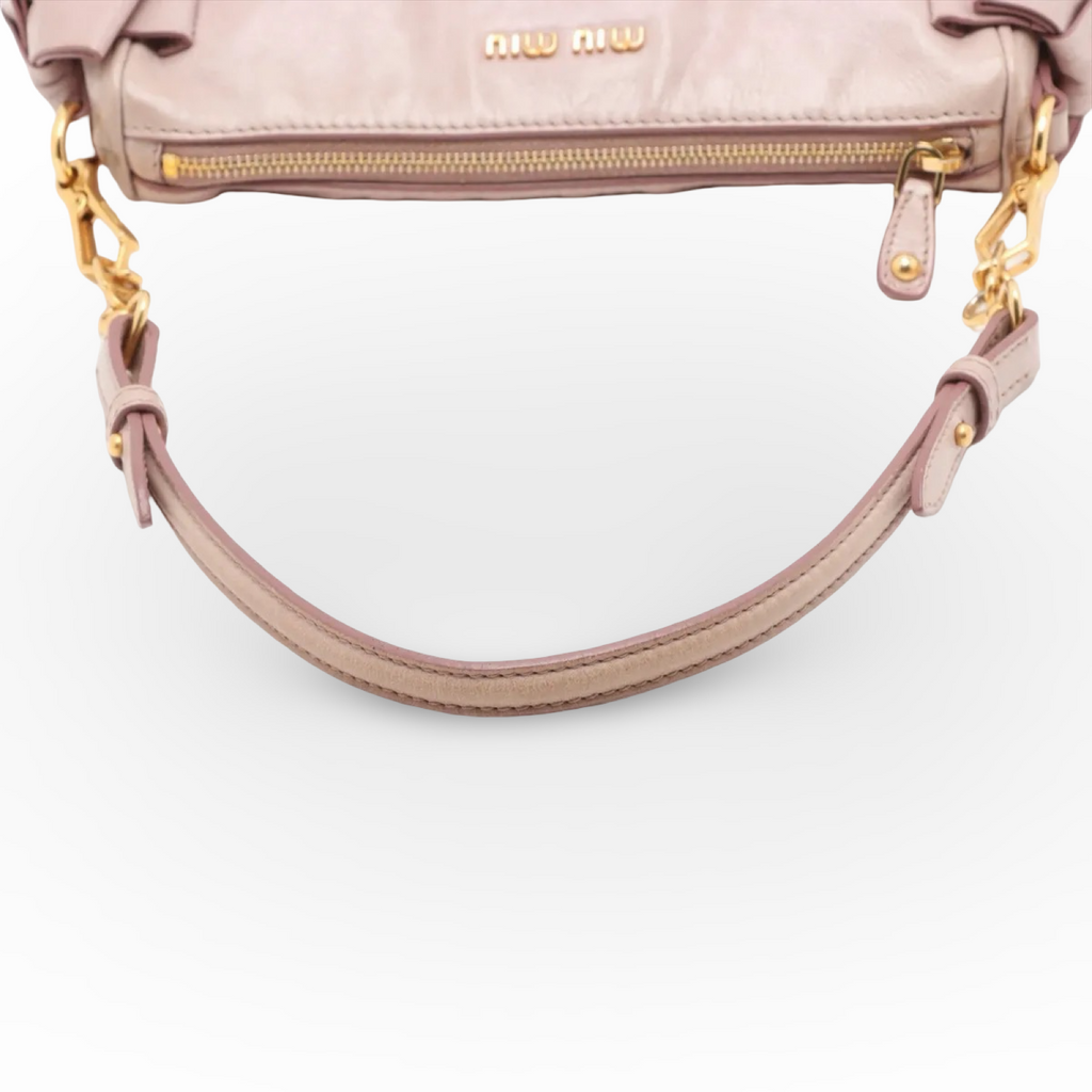 Miu Miu Pink Bow Shoulder Bag