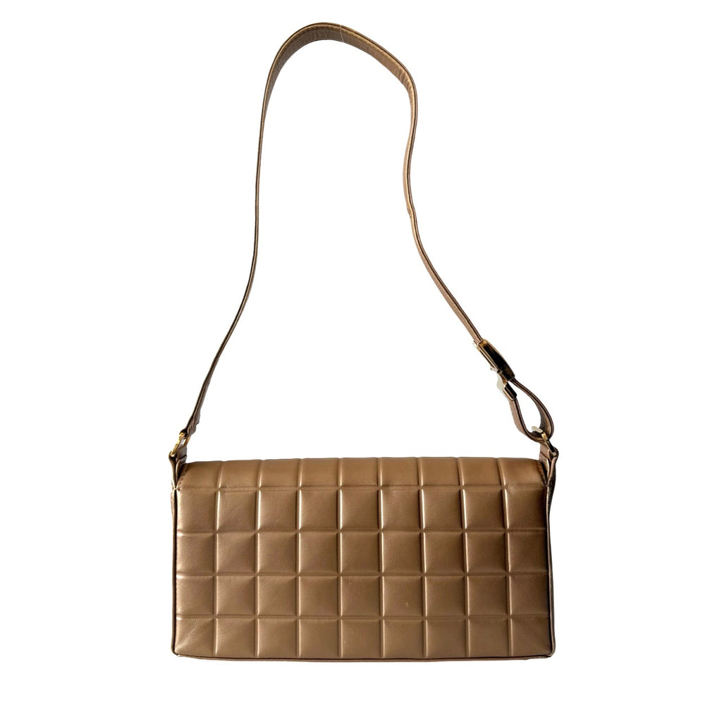 Chanel Gold Chocolate Bar Shoulder Bag