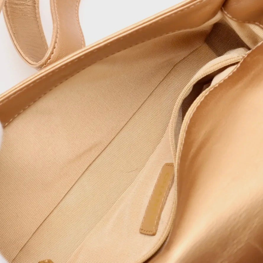 Chanel Gold Chocolate Bar Shoulder Bag