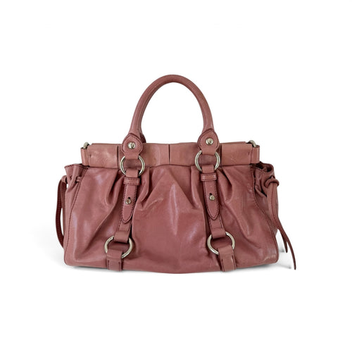 Miu Miu Pink Vitello Shoulder Bag