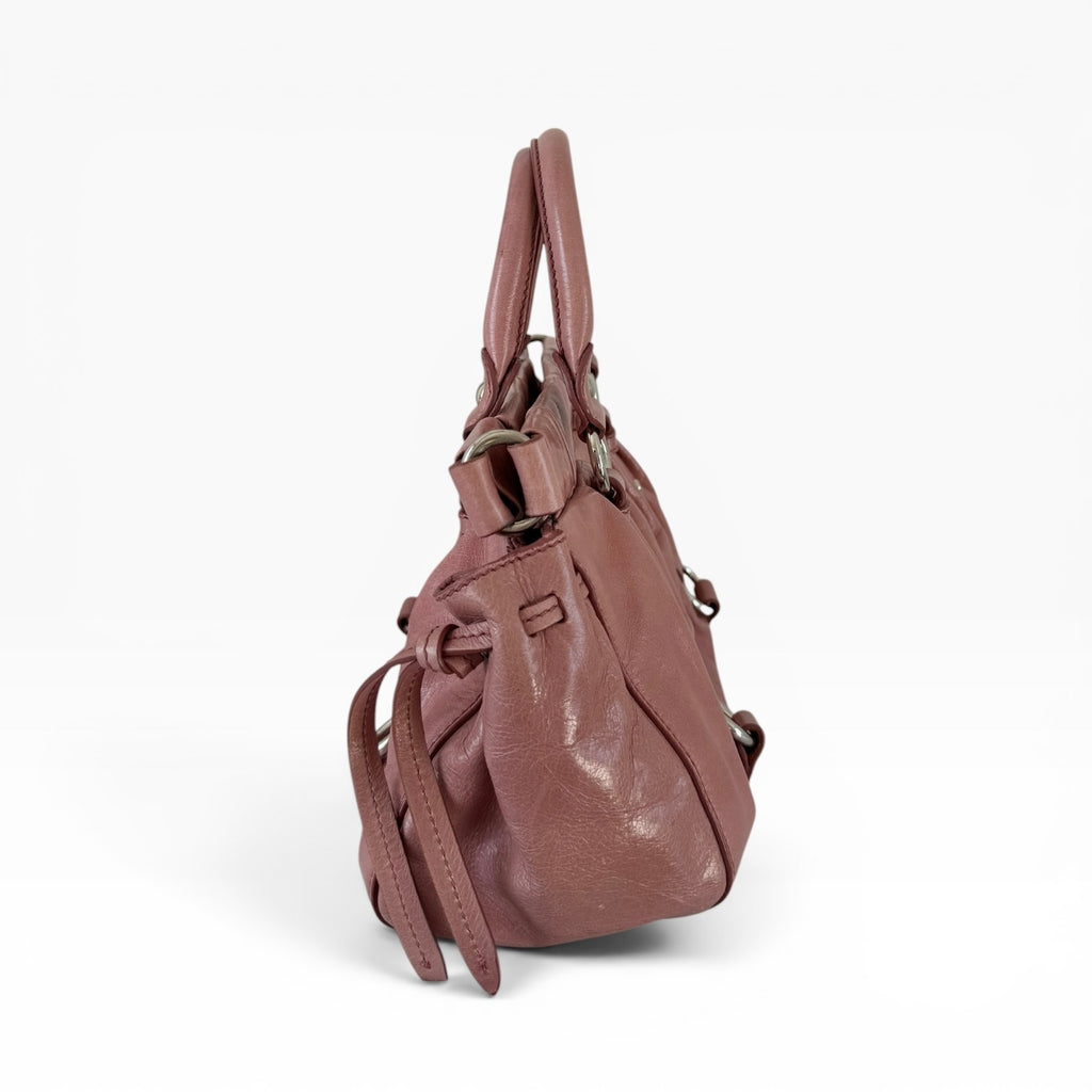 Miu Miu Pink Vitello Shoulder Bag
