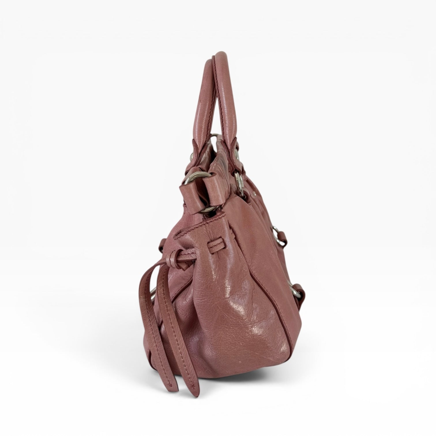 Miu Miu Pink Vitello Shoulder Bag