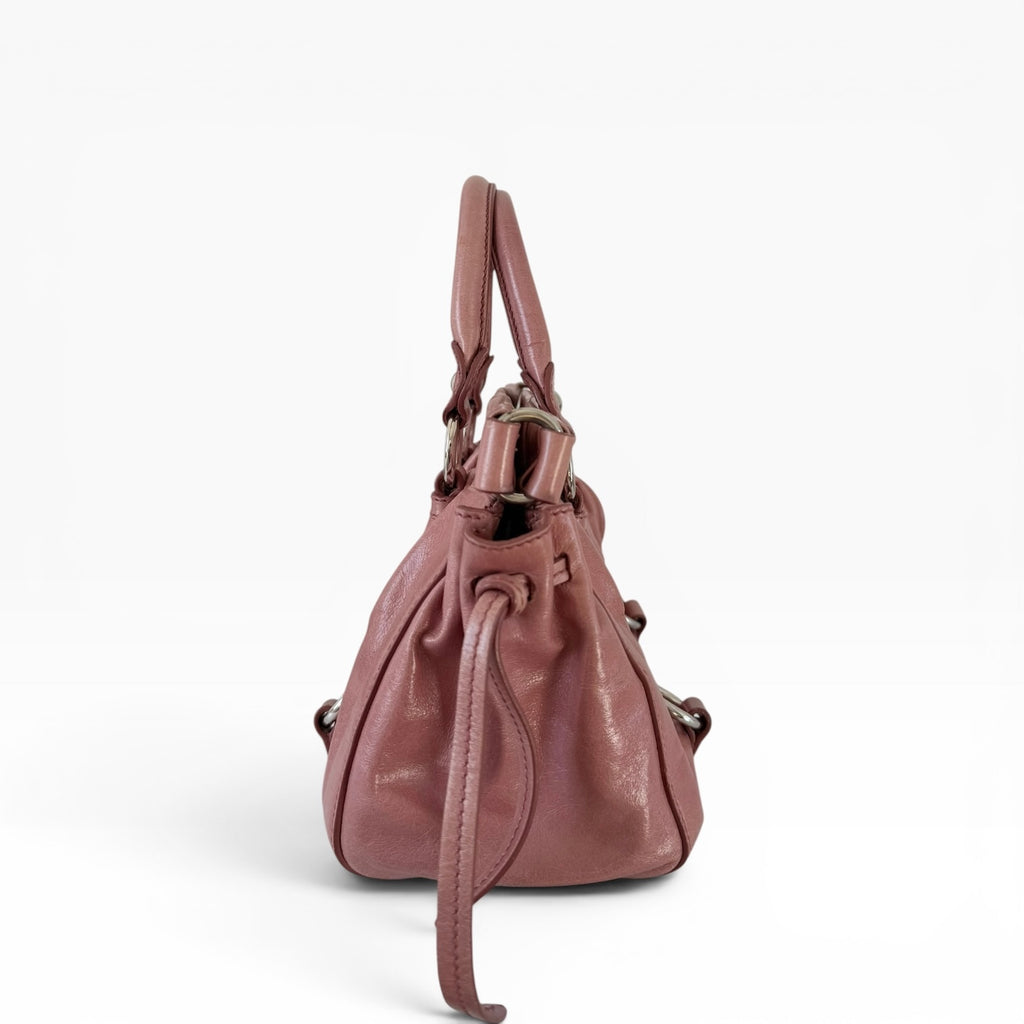 Miu Miu Pink Vitello Shoulder Bag