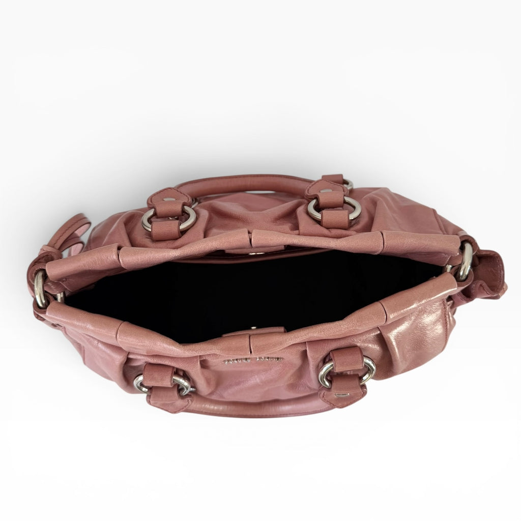 Miu Miu Pink Vitello Shoulder Bag