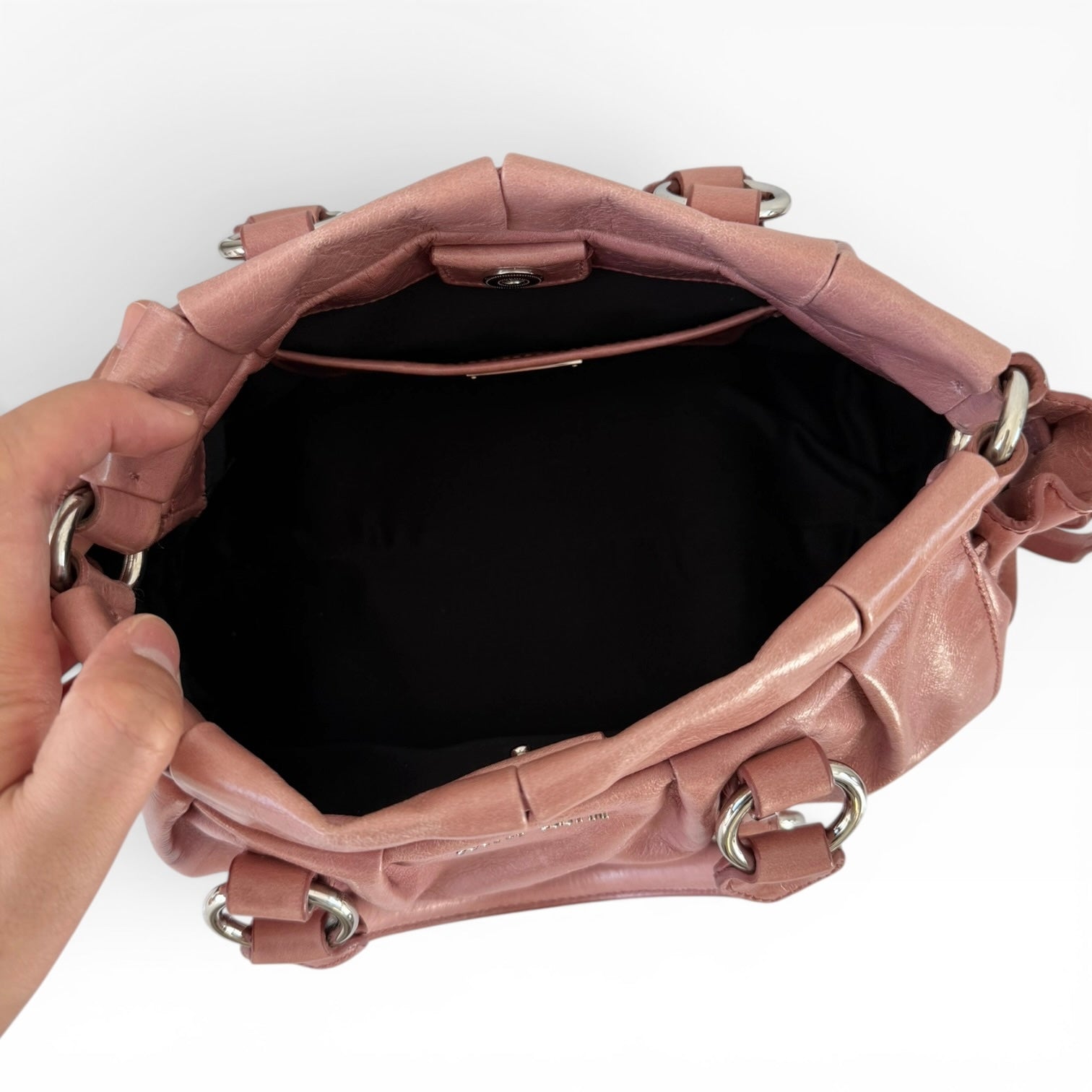 Miu Miu Pink Vitello Shoulder Bag