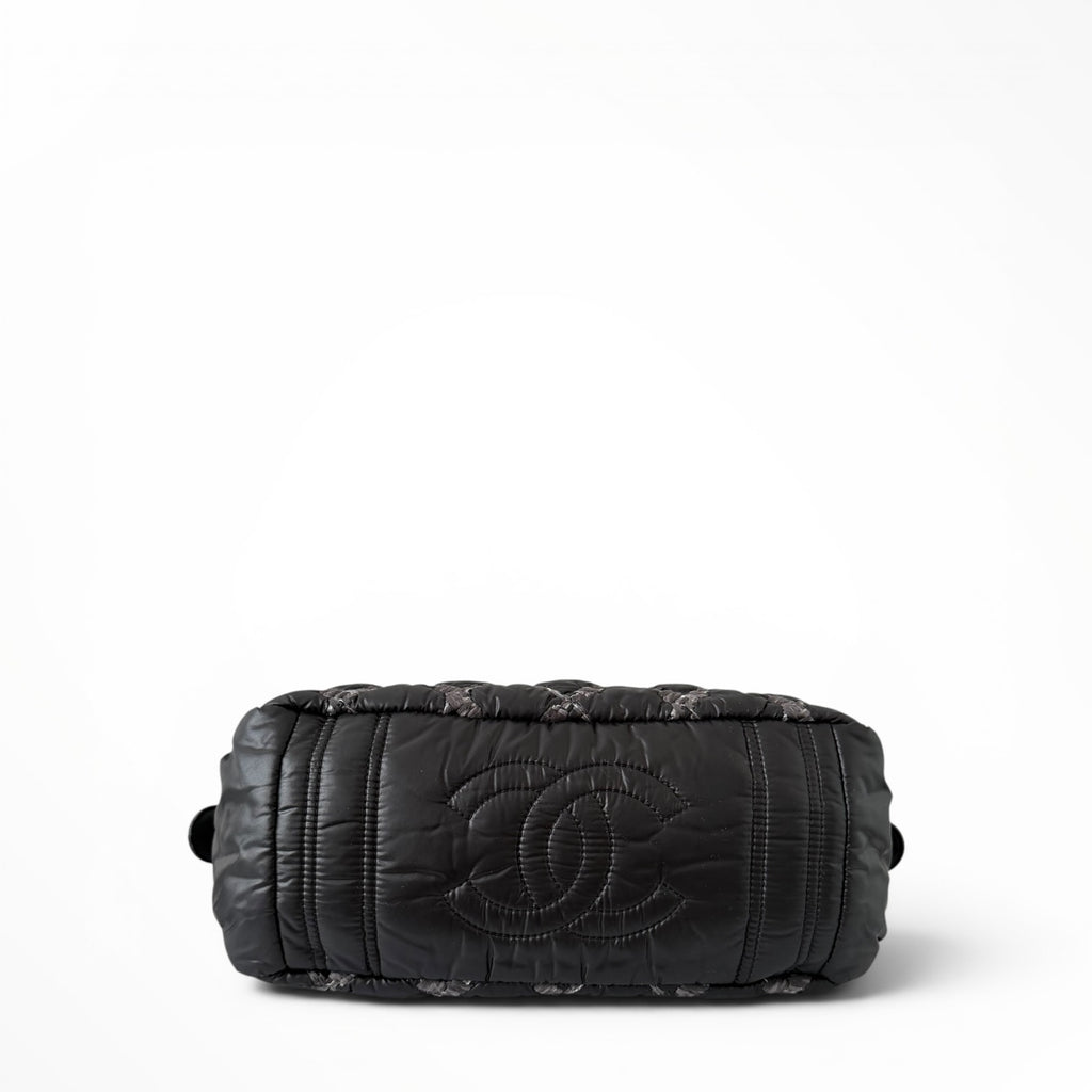 Chanel Tweed on Stitch Bowler Bag