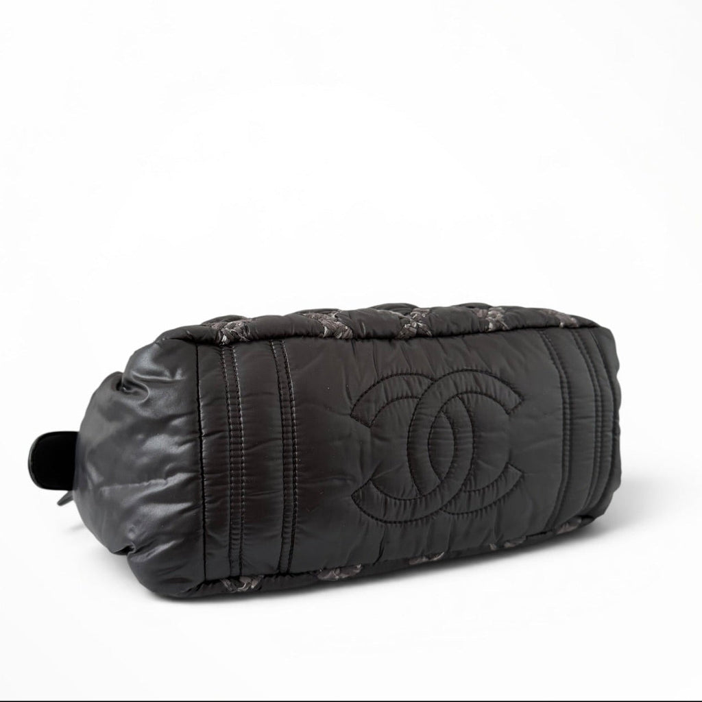 Chanel Tweed on Stitch Bowler Bag