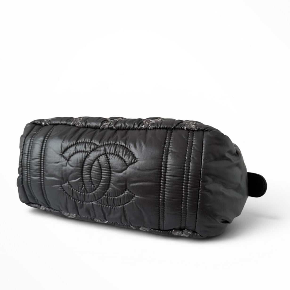 Chanel Tweed on Stitch Bowler Bag