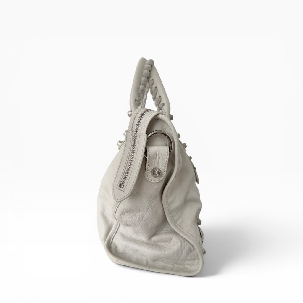Balenciaga Le City Bag Medium Off White