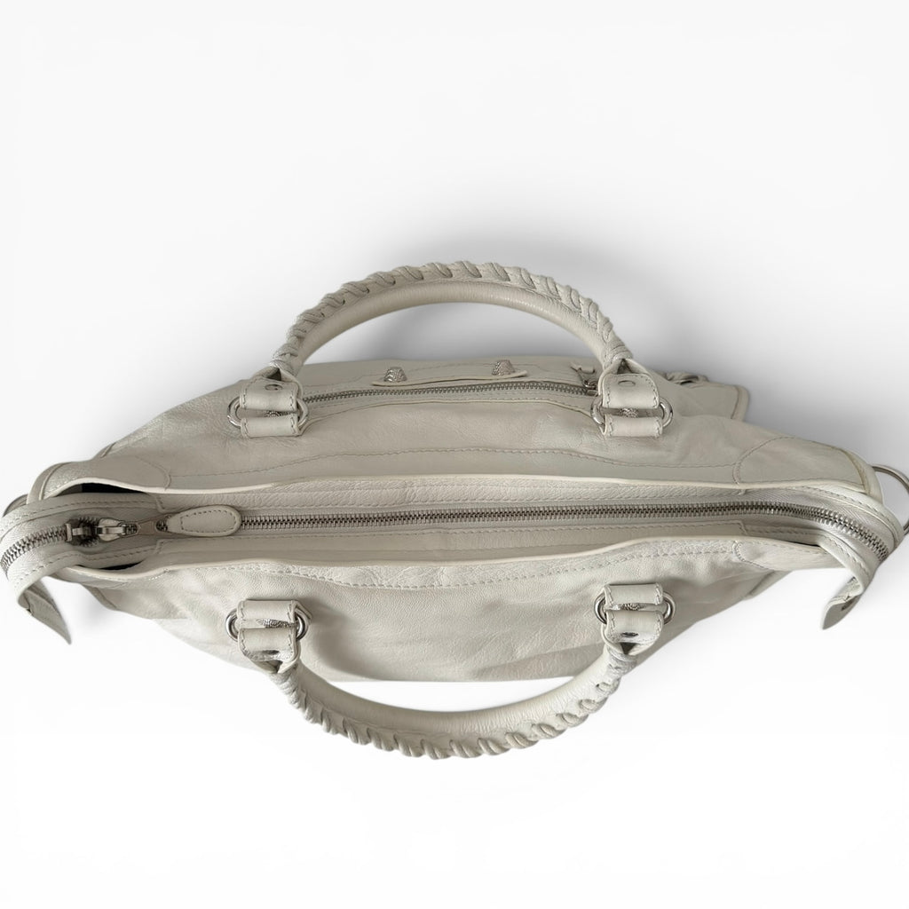 Balenciaga Le City Bag Medium Off White