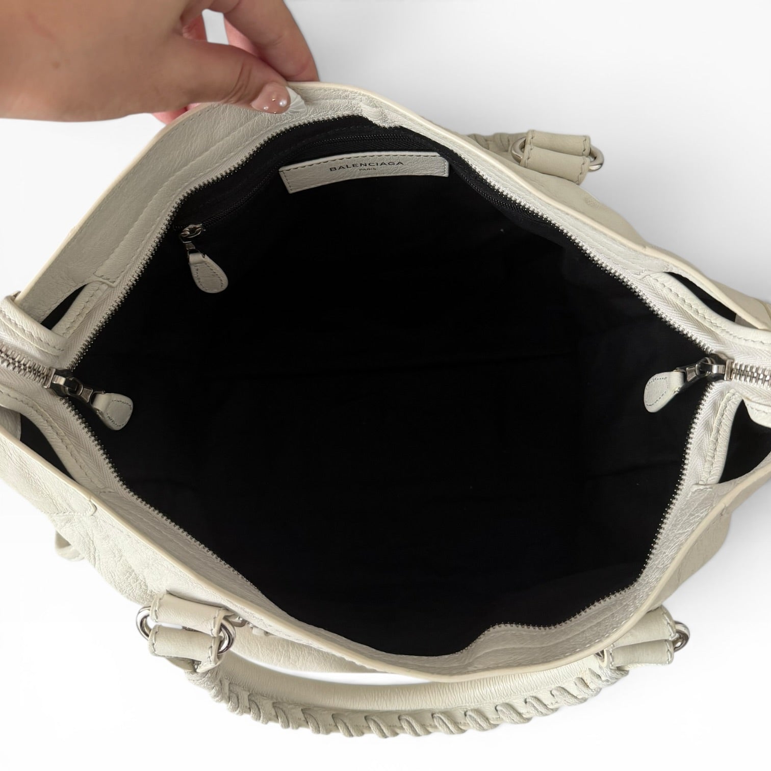 Balenciaga Le City Bag Medium Off White