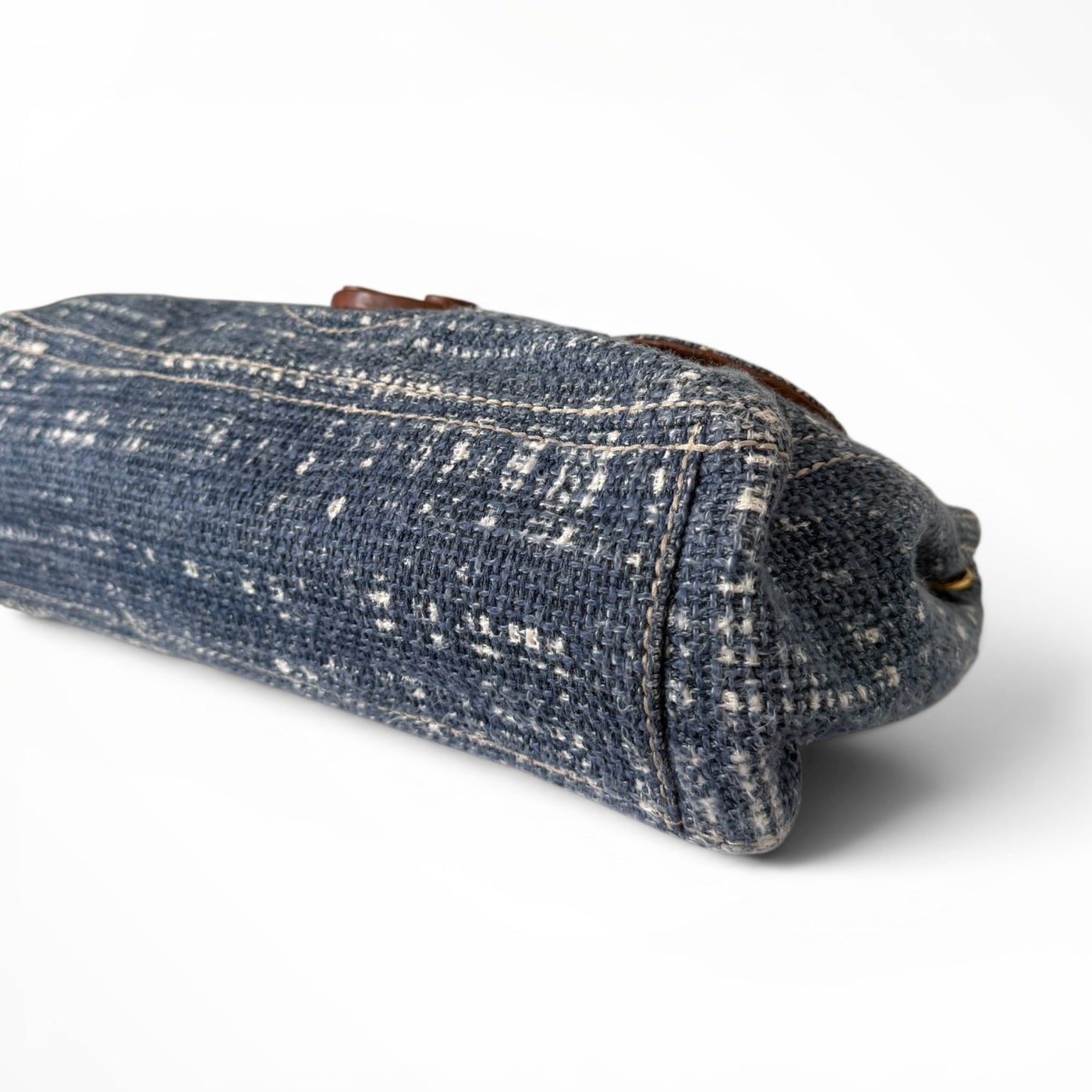 Prada Tela Tweed Flap Shoulder Bag