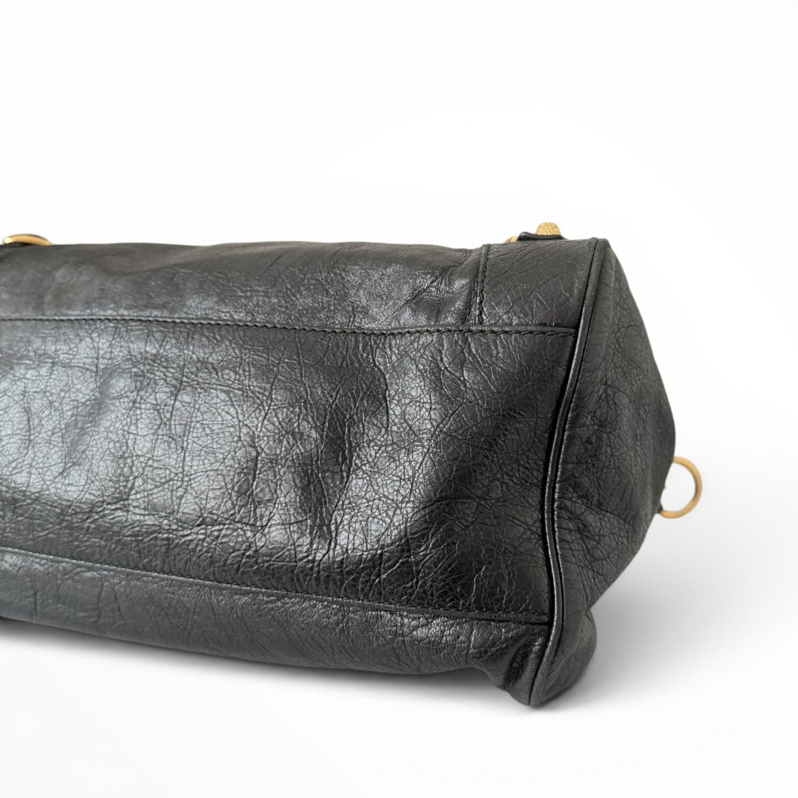 Balenciaga Giant 12 Velo Bag - Black Lambskin Leather with Gold Hardware