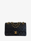 Chanel Matelassé Lambskin Double Flap Small Chain Shoulder Bag - 24 GPHW