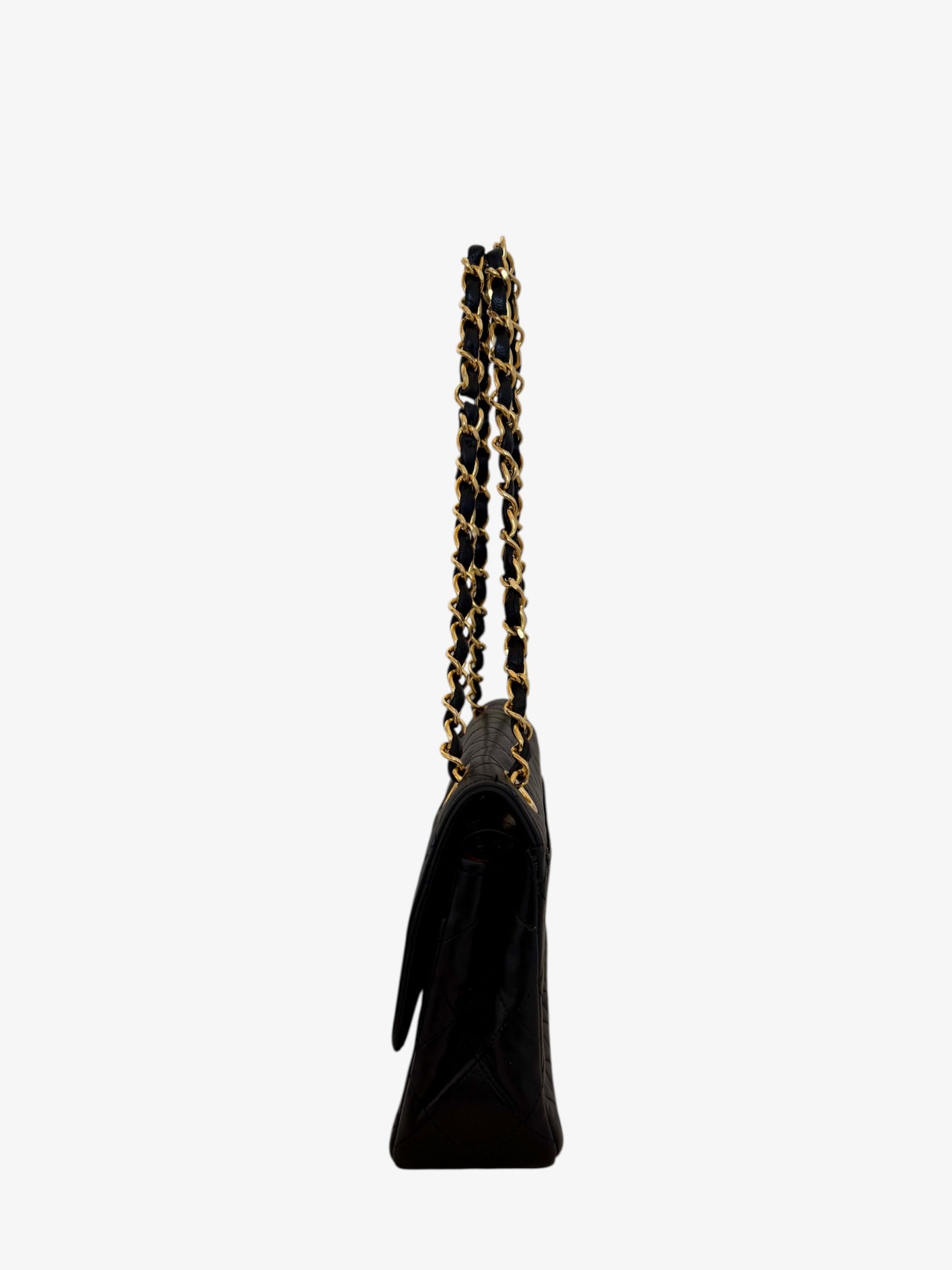 Chanel Matelassé Lambskin Double Flap Small Chain Shoulder Bag - 24 GPHW