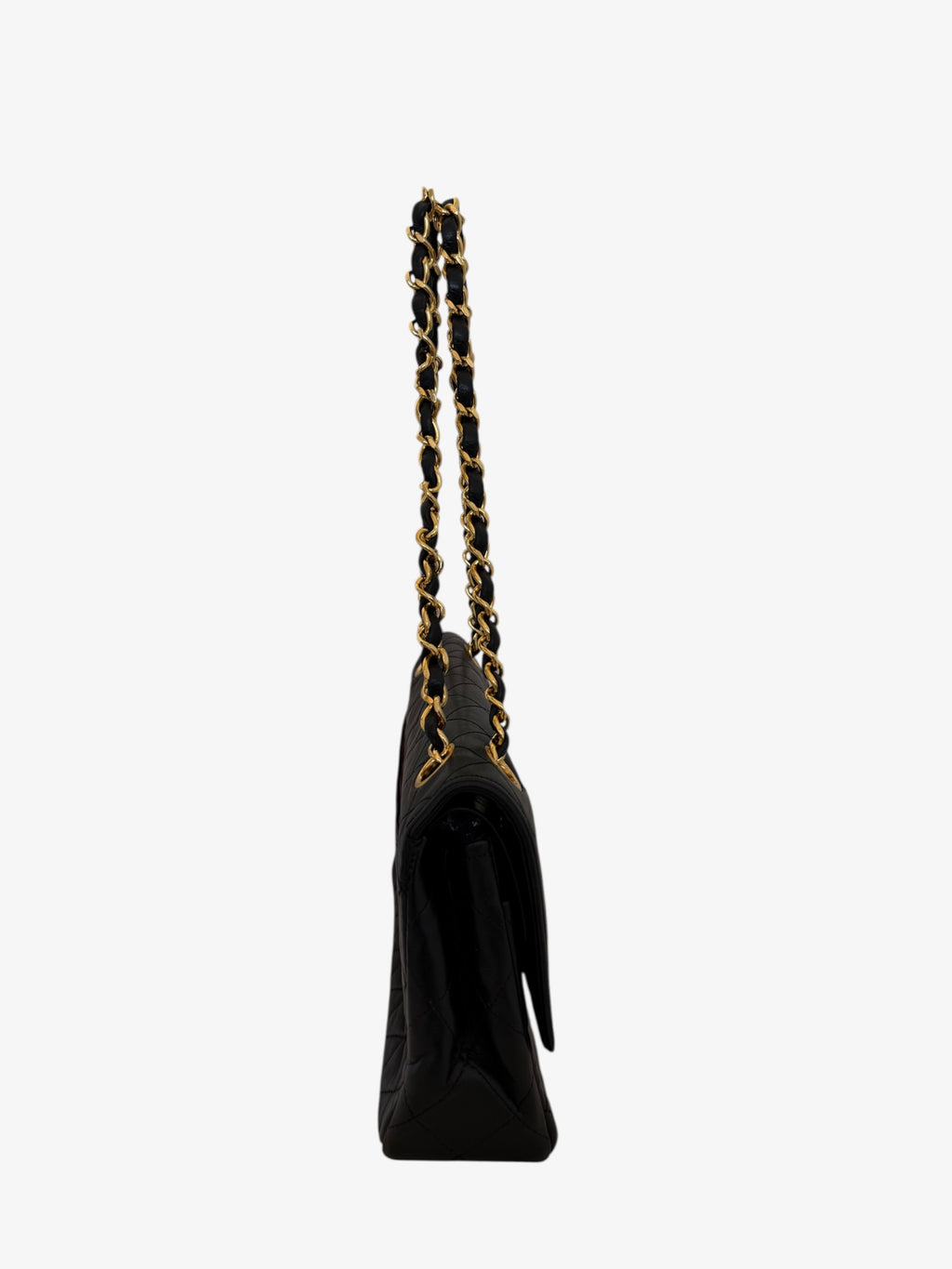 Chanel Matelassé Lambskin Double Flap Small Chain Shoulder Bag - 24 GPHW